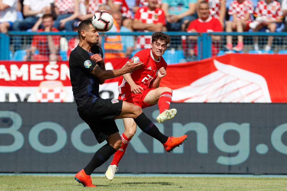  Daniel James was unable to inspire the Welsh as they suffered defeat in Croatia