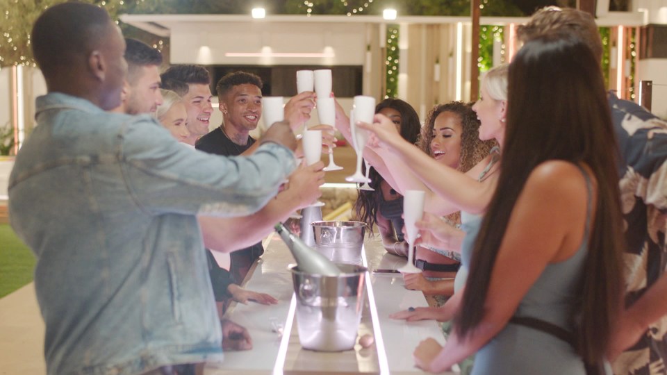  Love Island had the most scenes containing alcohol or alcohol-related content of any reality TV show tested