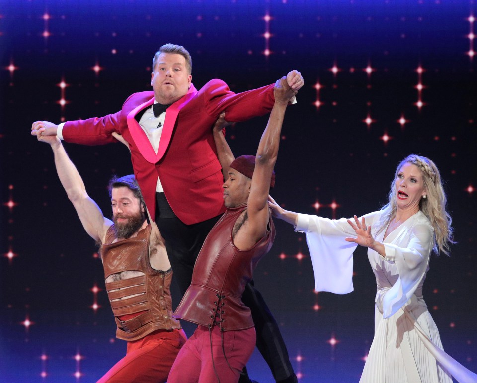  James Corden certainly put on a show at the Tony Awards