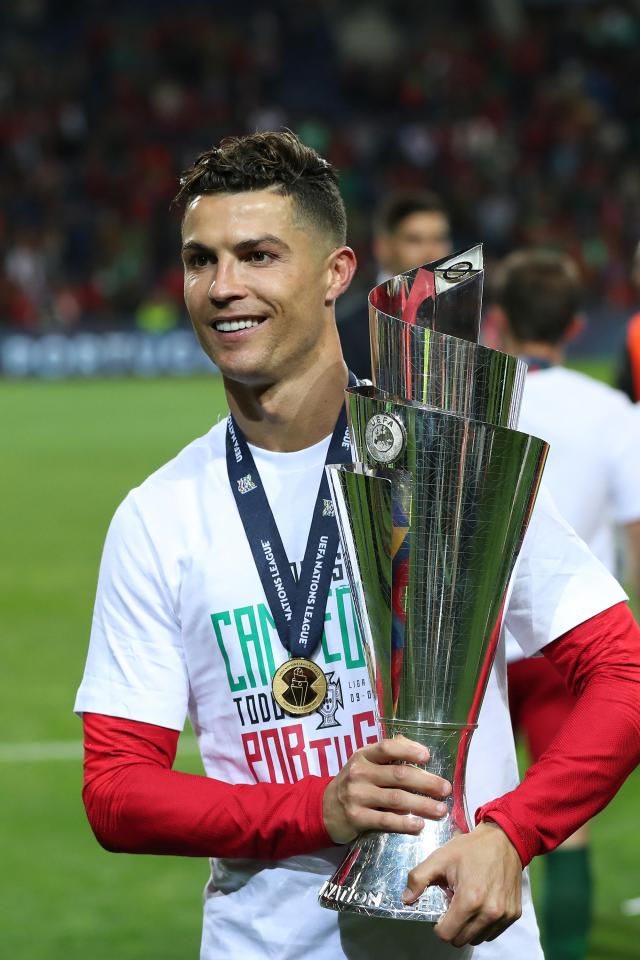  Cristiano Ronaldo collected his second international trophy in three years as Portugal won the Nations League