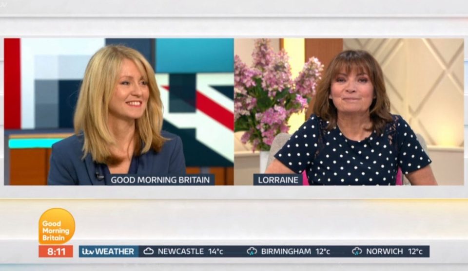  Lorraine said she couldn't remember working with Esther McVey during the Tory MP's spell as a TV presenter