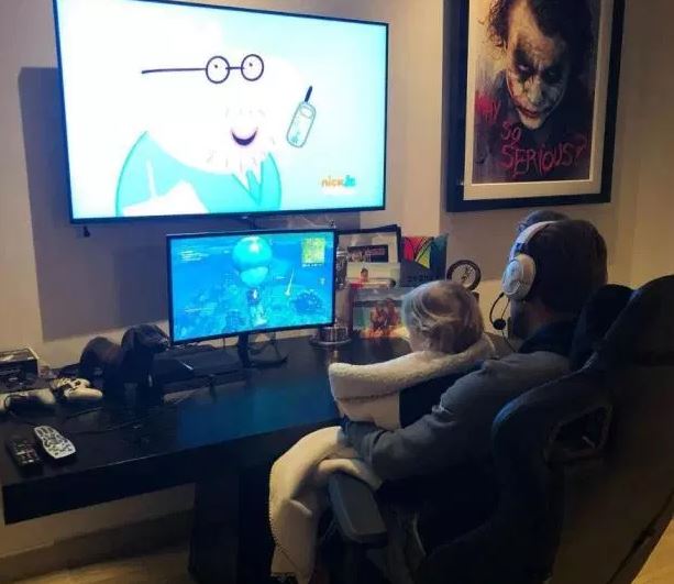 A gaming room is essential to Harry Kane in his home