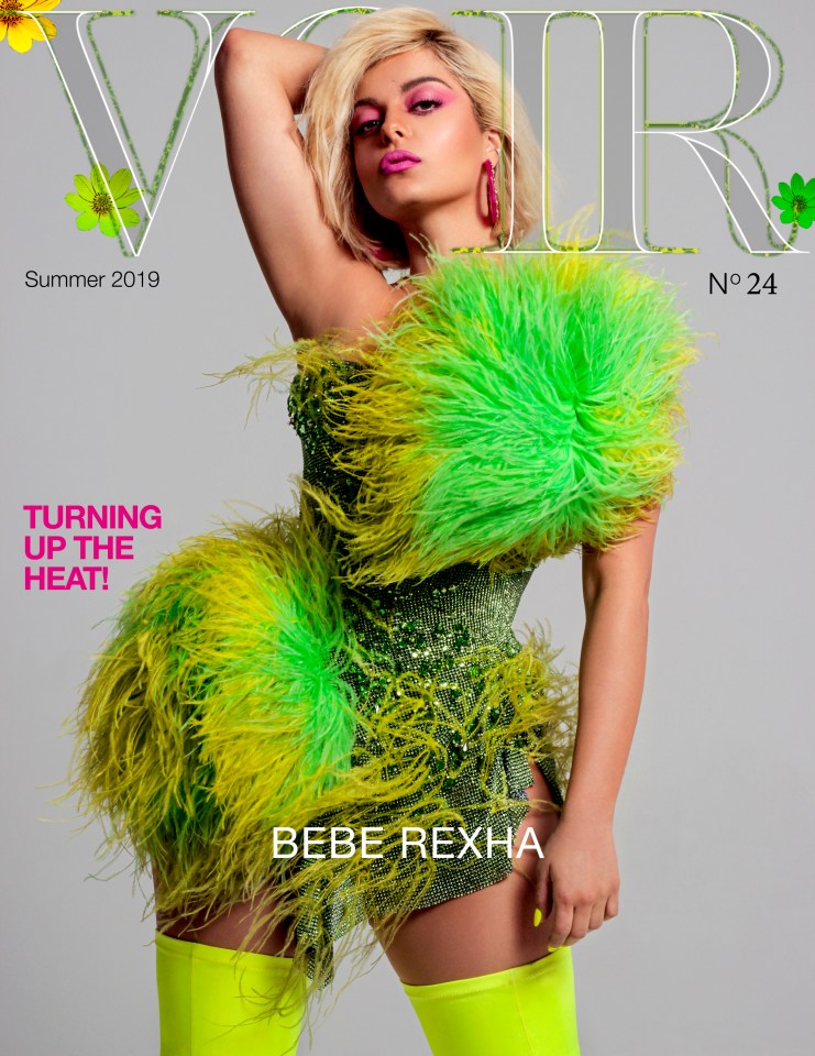  Bebe posed for the latest edition of Voir magazine