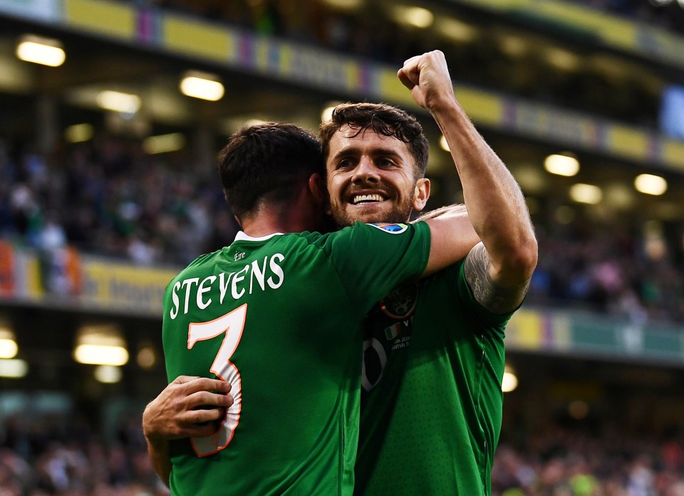 Robbie Brady netted an injury time second goal for Republic of Ireland in an uninspiring victory