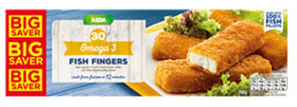  Asda has also put up the price of fish fingers by 48p taking the price to £3.98