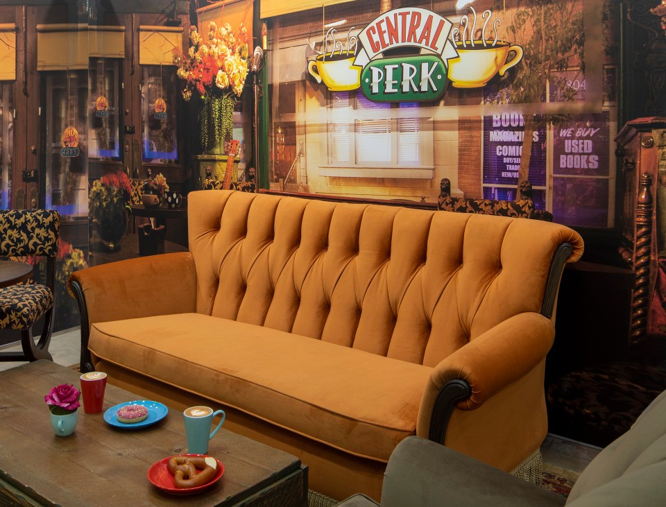  Fans can sit and pose for a photo on the Friends sofa