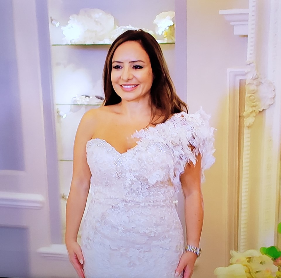  Instead she picked out a £2,895 bridal gown to wear