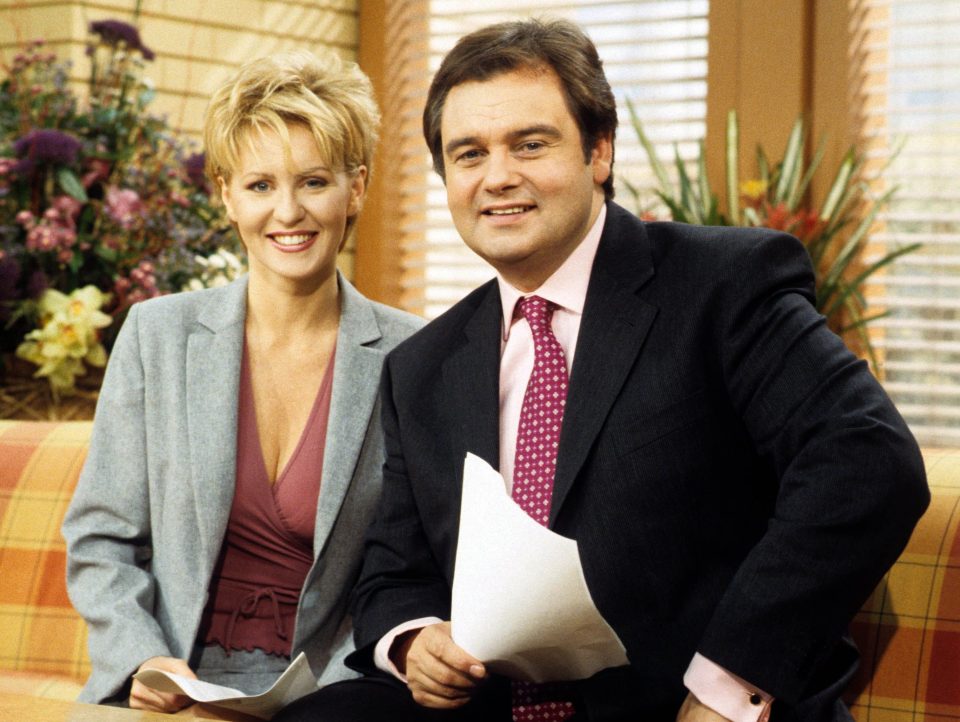  Esther McVey claimed to have been 'promoted' above Lorraine Kelly to partner Eamonn Holmes during Fiona Phillips' maternity leave in 1999