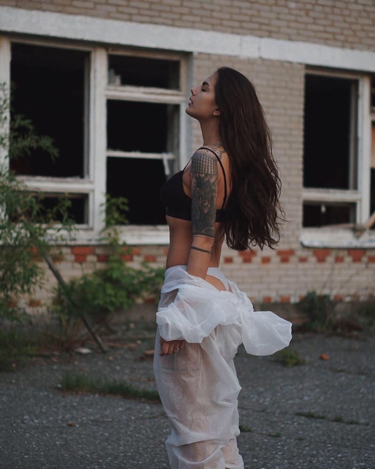 This Instagram model tagger this racy snap at Chernobyl 