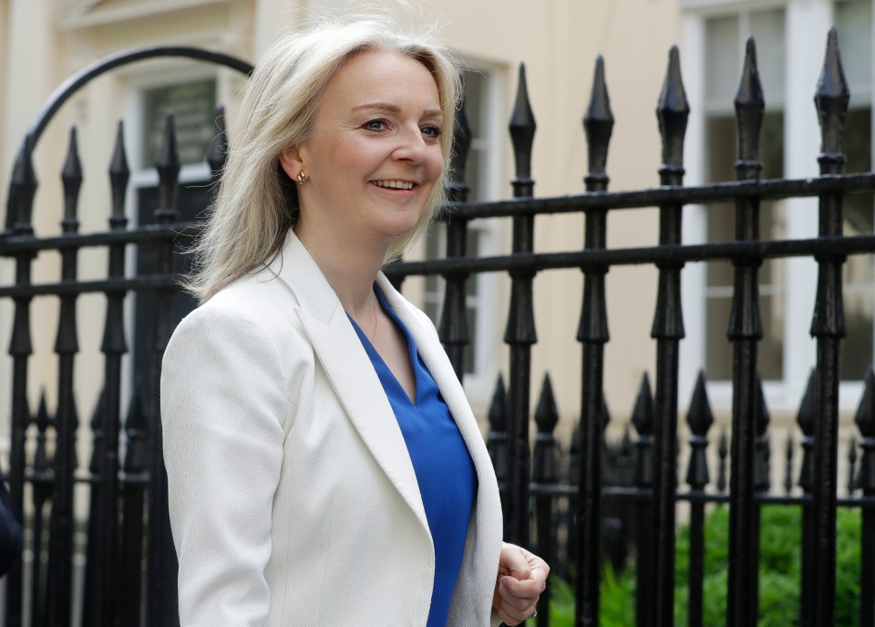 Liz Truss there to support Boris as he formally launched his campaign