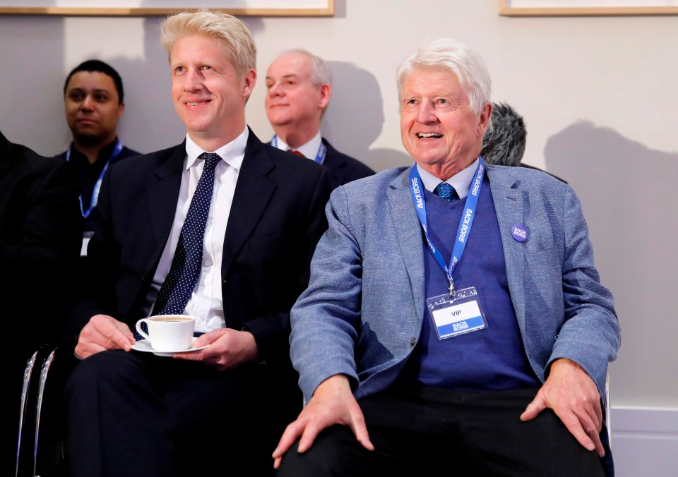 Brother Jo and dad Stanley wait eagerly for Boris to arrive and unveil his pitch to the nation