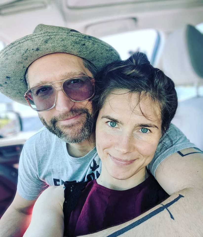  Knox with her fiance Christopher Robinson, who is due to travel to Italy with her