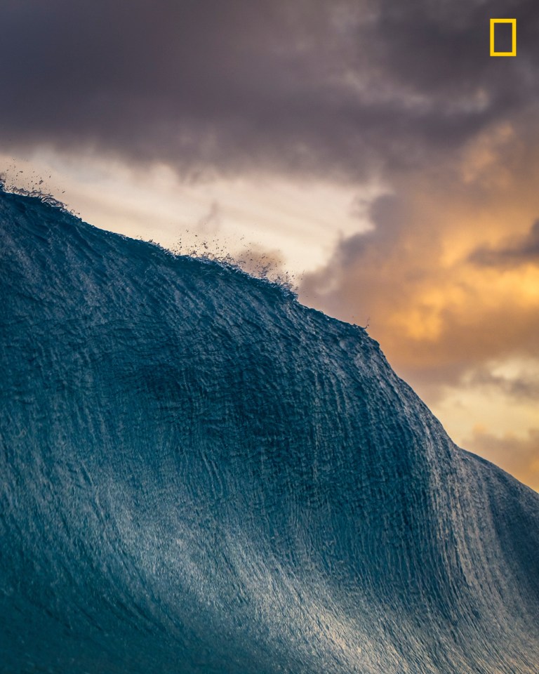  Second in the nature category was Danny Sepkowski with 'Dreamcatcher', taken on the east side of Oahu, Hawaii. He said: 'The textures from the trade winds [created] subtle colors from the west and blended well using my 100mm lens. I had to look into my viewfinder while this wave was breaking. Not an easy task when a wave is about to crush you'