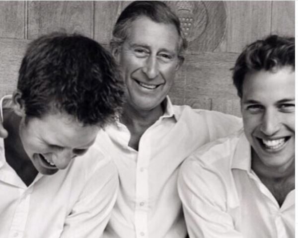  The Duke of Cambridge is among the famous supporters of Father & Son Day, posting this photo taken by Mario Testino on Instagram on Father's Day in 2014 in support of the cause