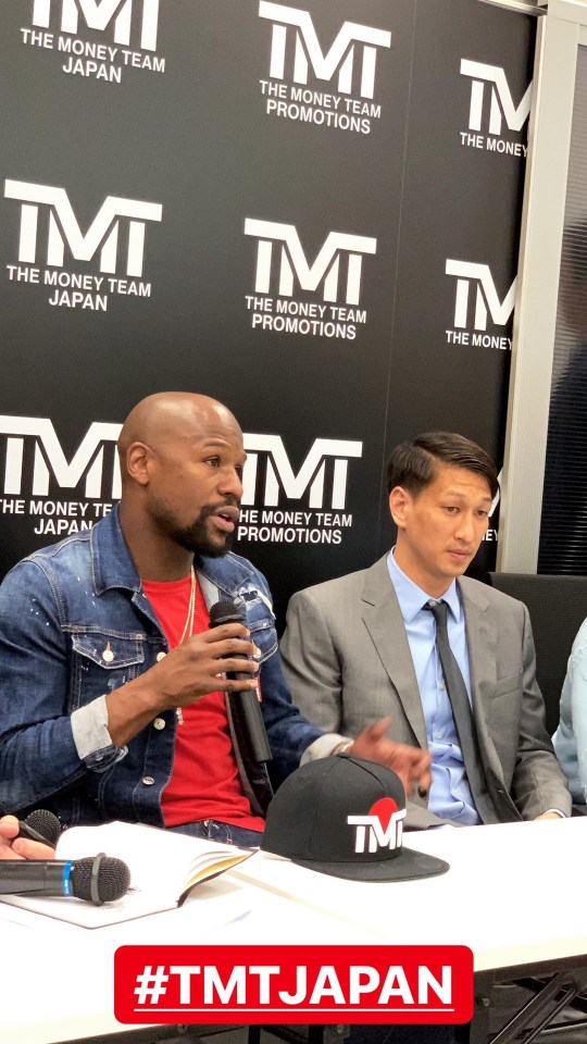  Mayweather launched TMT Japan in Tokyo this June