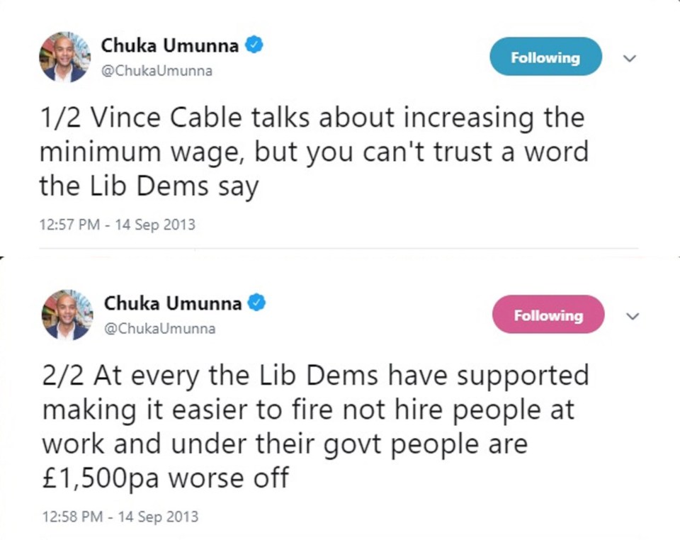  The arch-Remainer has been an outspoken critic of the Lib Dems in the past