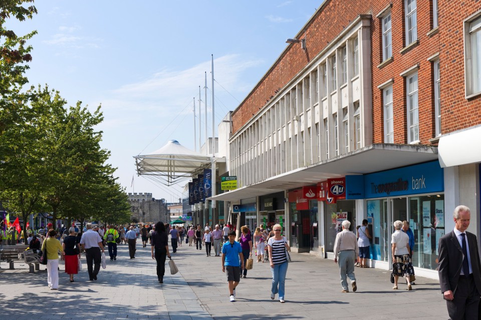  Above Bar Street in central Southampton where visitors can enjoy the city's 'premier shopping destination' Westquay