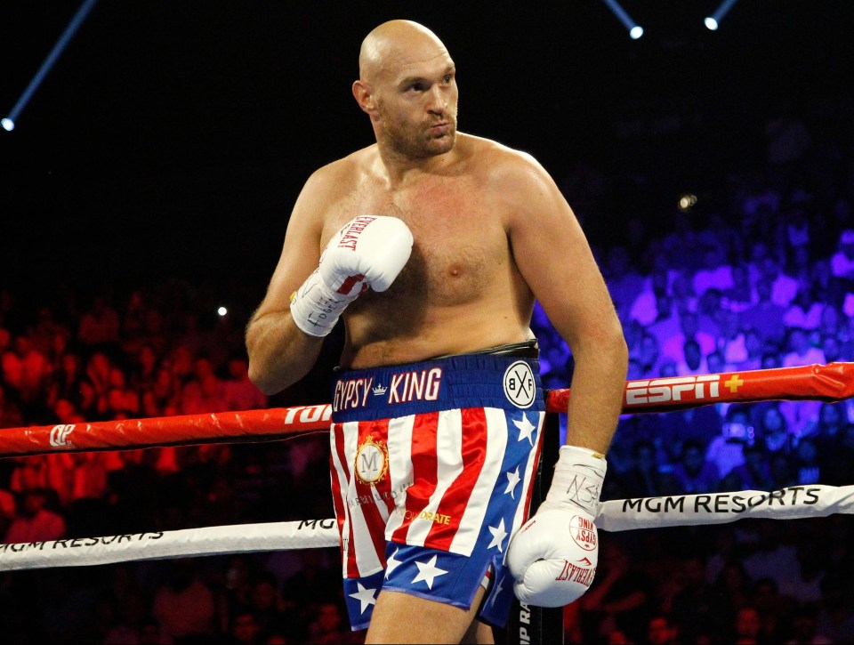 Tyson Fury beat Tom Schwarz on his Las Vegas debut