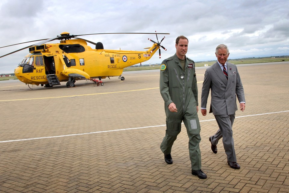  Along with the picture of Louis, the Kensington Palace Instagram account also shared this photo of Prince Charles and Prince William