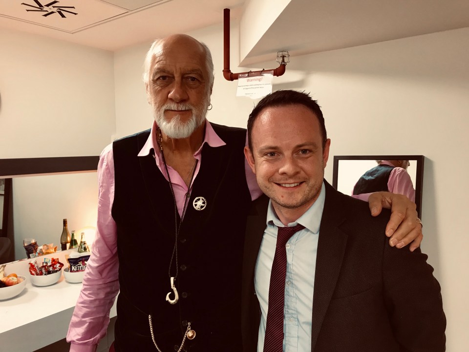  Mick Fleetwood with The Sun's Simon Boyle