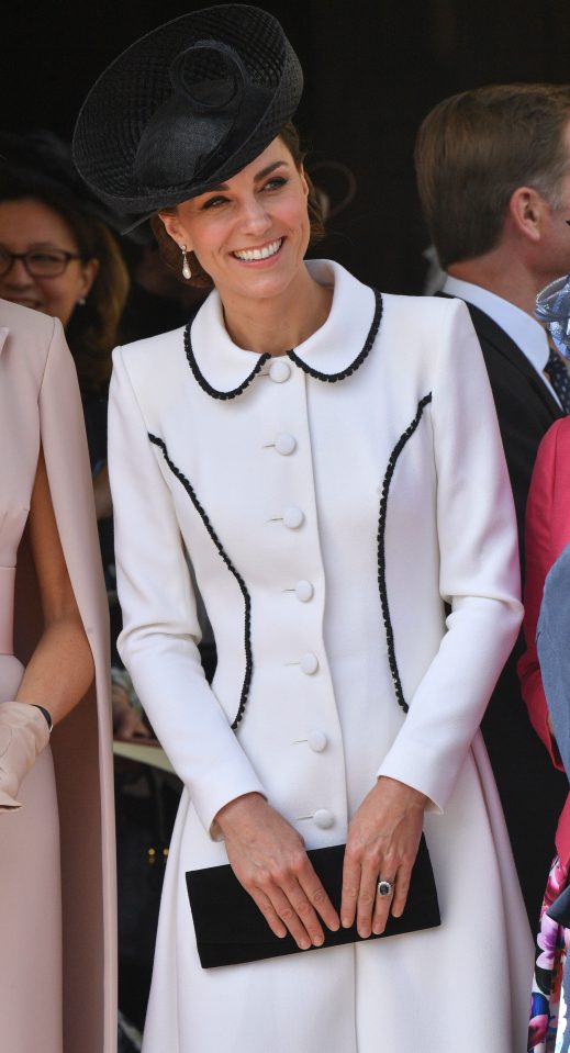  The Duchess of Cambridge dazzled in her ivory coatdress in Windsor today