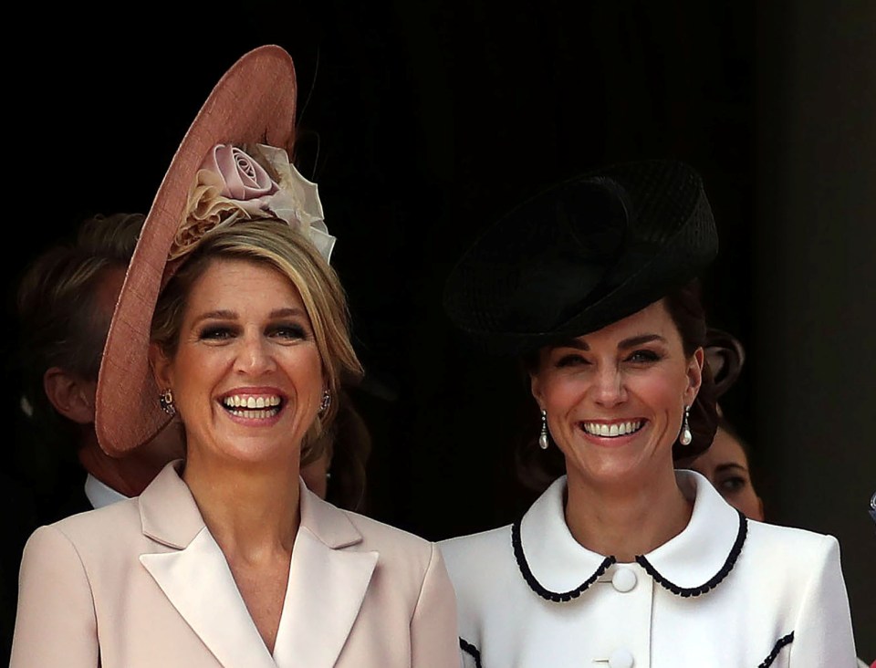  Both royal women looked stylish in their designer hats and fascinators