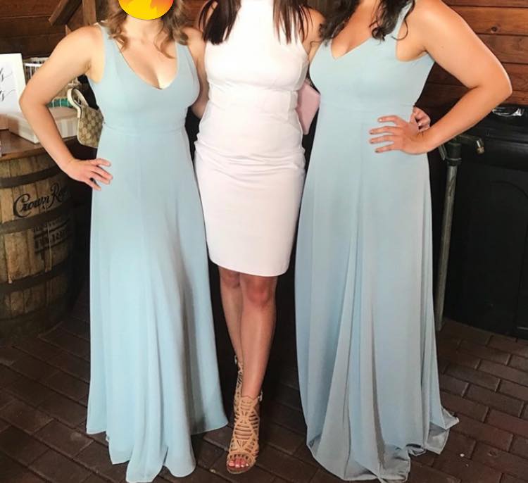  This wedding guest's dress has sparked furious debate online, with some arguing she's broken a cardinal fashion sin and others saying it's 'obviously a cocktail dress'