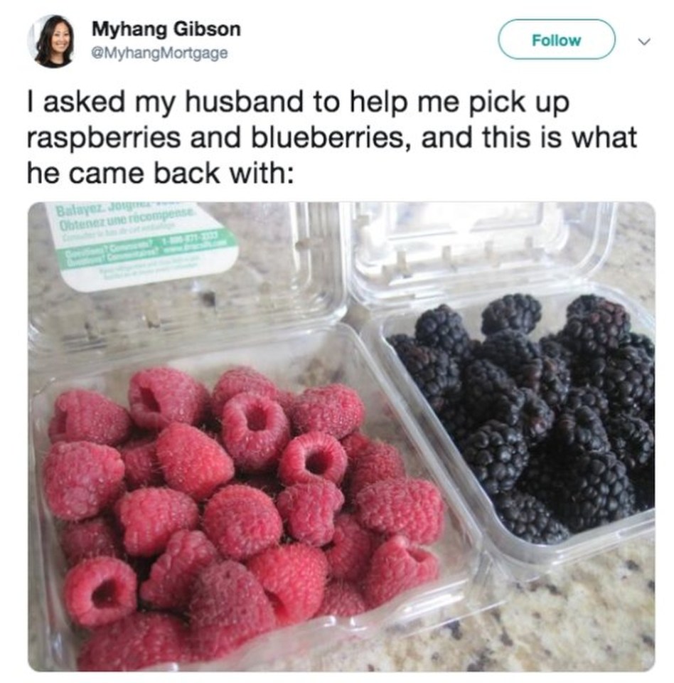  At least he got the raspberries