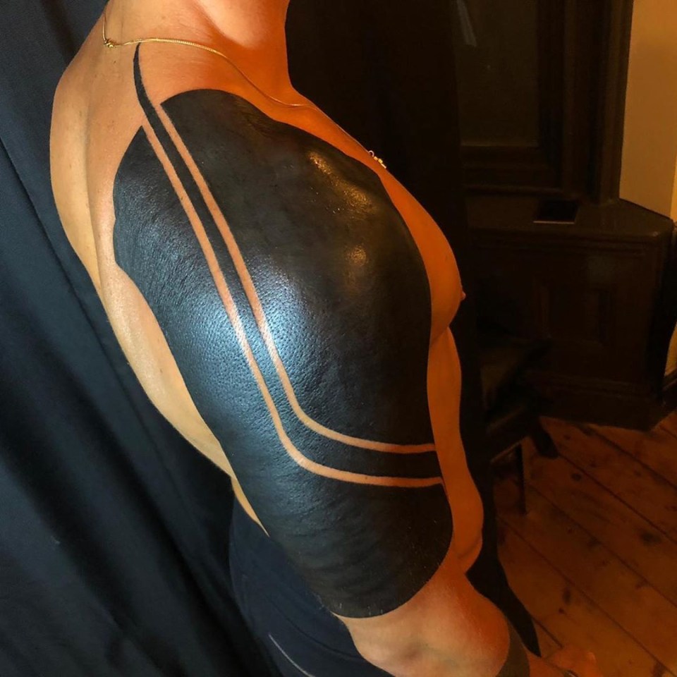 Joe Hart's new tattoo looks like he is wearing a torn bin liner