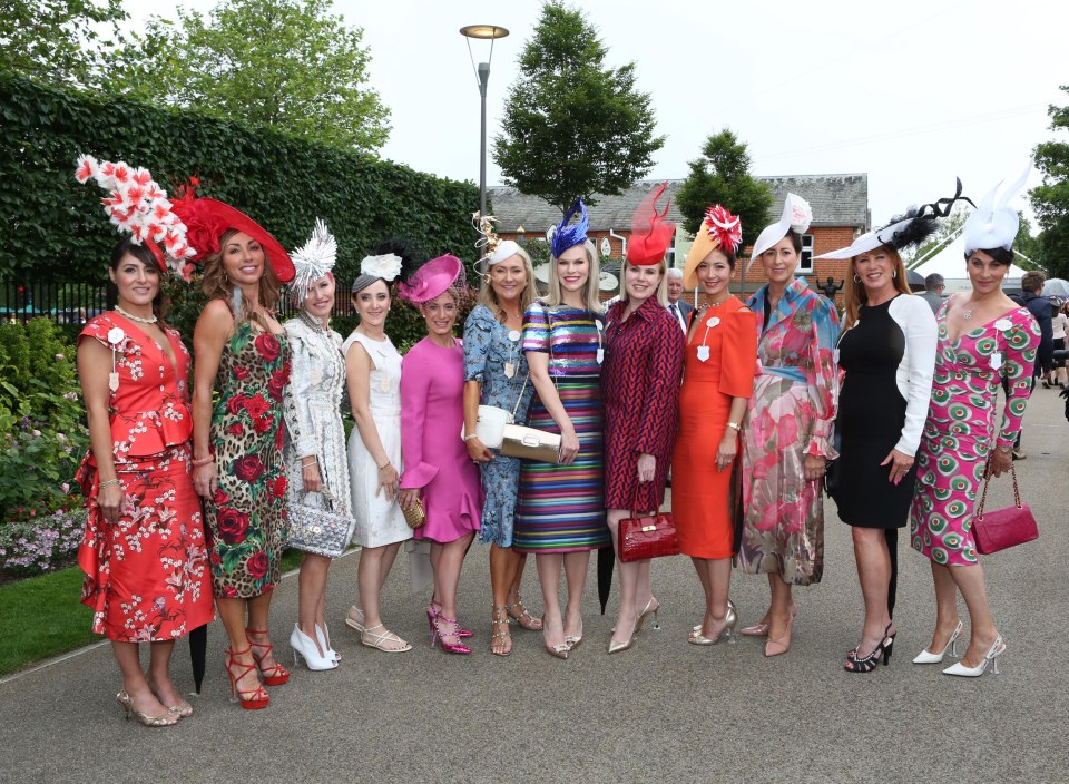 Women wear vibrant dresses as they head to Royal Ascot