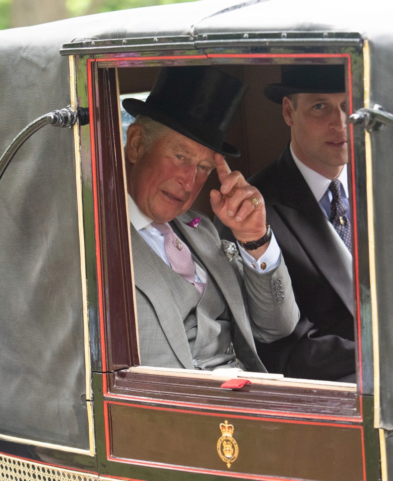 Prince Charles nods to a well-wishers as he heads in to the Royal Ascot