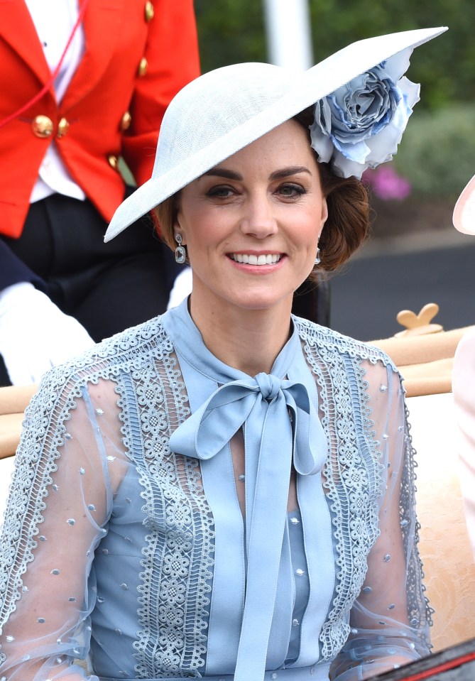 Kate during the annual carriage procession at the Royal Ascot