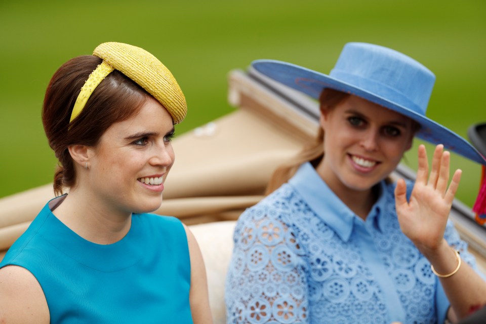 Princess Eugenie and Princess Beatrice both wear blue for the first day of the Royal Ascot