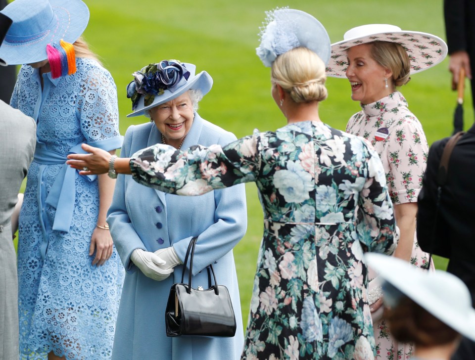  The Queen appeared to be having a great time with her granddaughter at the horse racing event