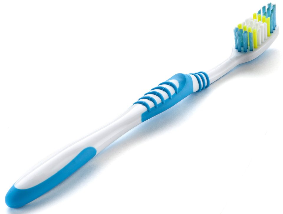  Damp toothbrushes are great for getting into those fiddly nooks and crannies