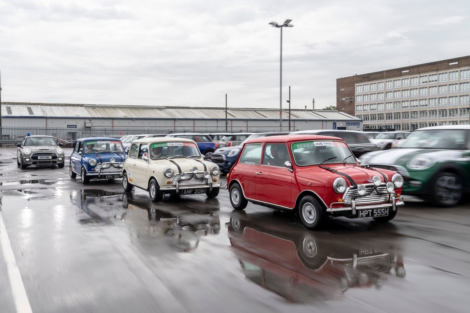  The iconic Minis - like those used in the movie