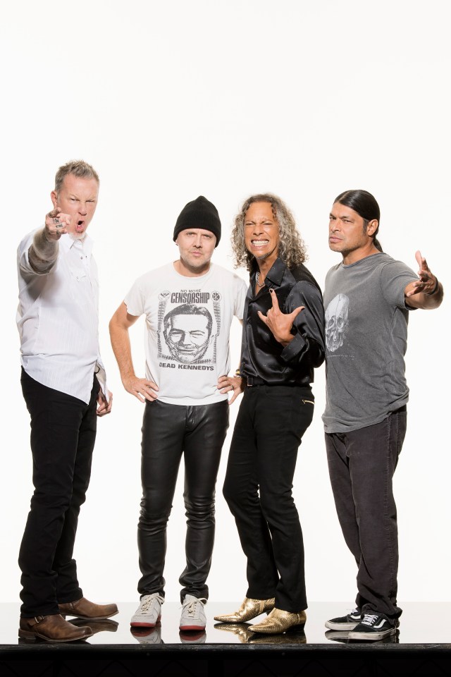  Lars Ulrich, James Hetfield, Kirk Hammett and bass player Robert Trujillo are showing no signs of slowing down