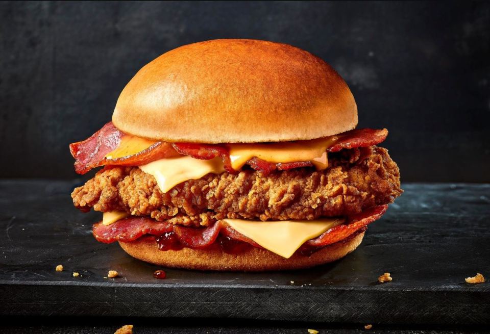  KFC's hugely successful bulky bacon burger launched last month