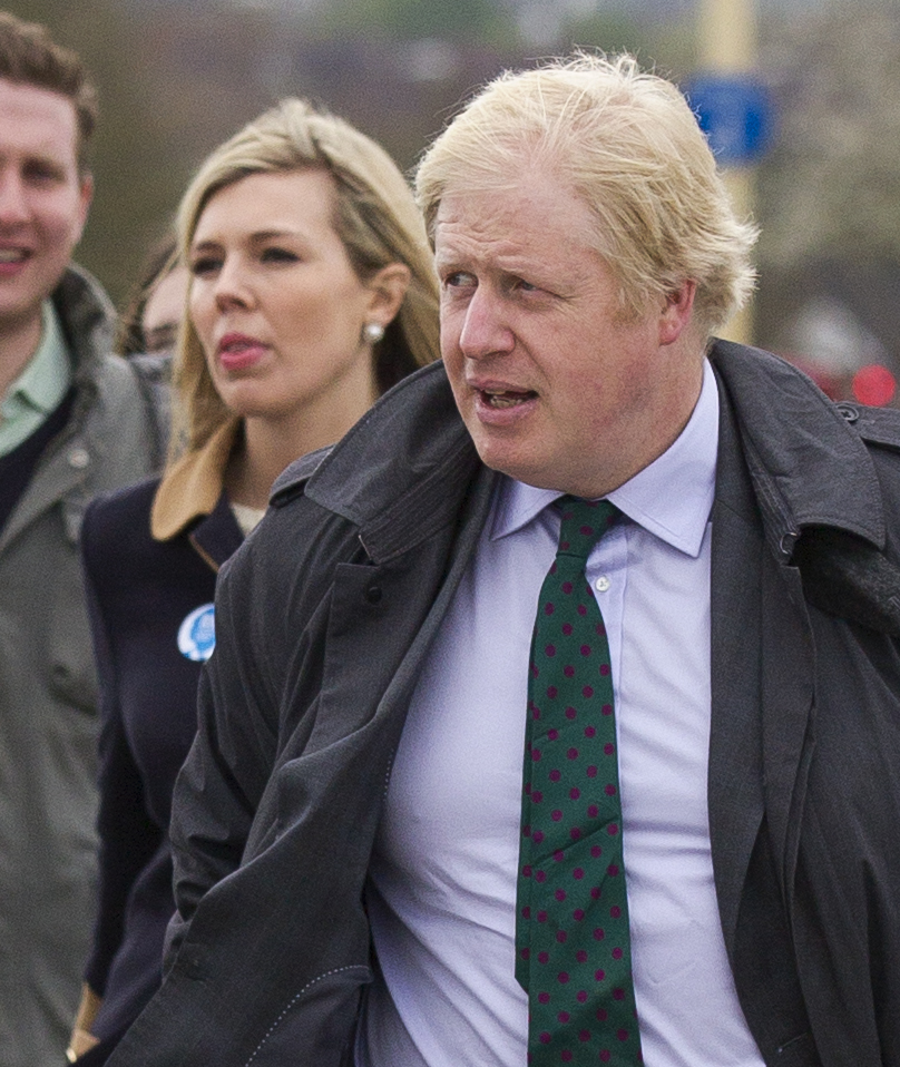  Police were called to a row between Boris and his girlfriend Carrie