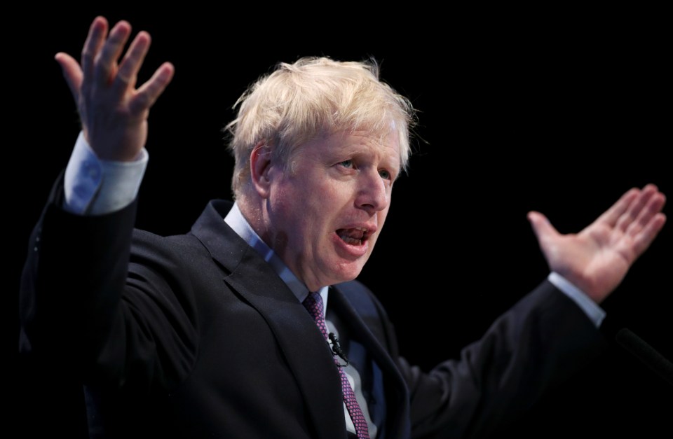 Johnson’s hair on Saturday – some are speculating it’s shorter than in the garden snap