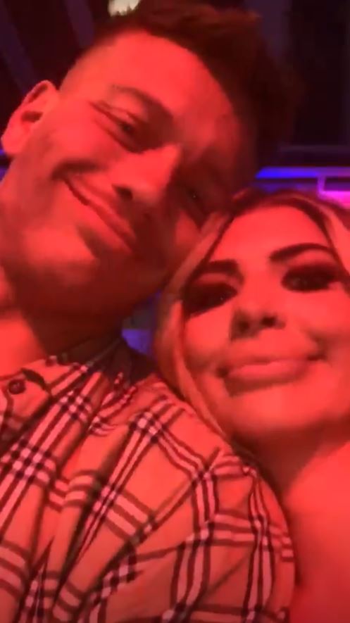  The Love Island couple had posted selfies from inside the venue