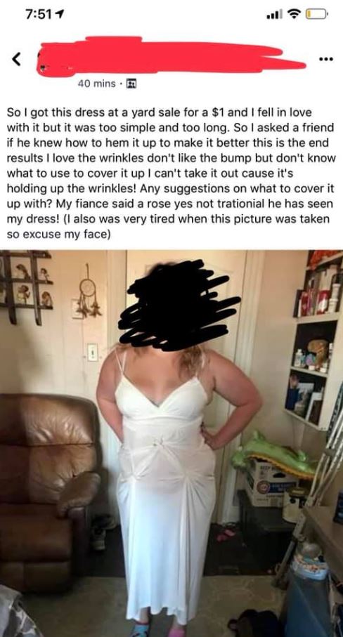  A bride has been mocked for these 'hideous' home adjustments on a wedding shaming Facebook group