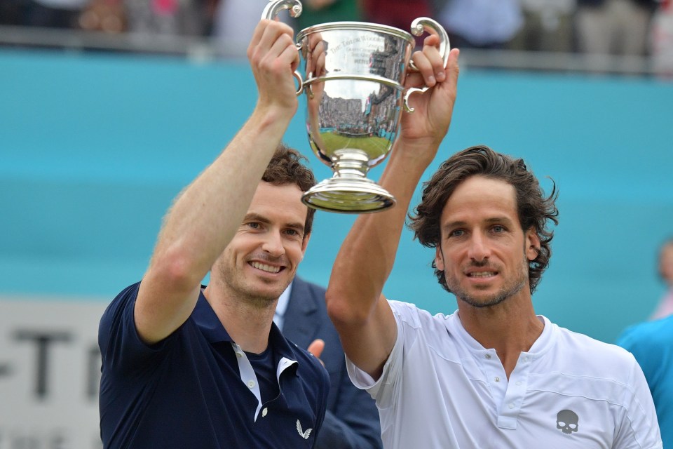 Andy Murray won the Queen’s title along with Feliciano Lopez