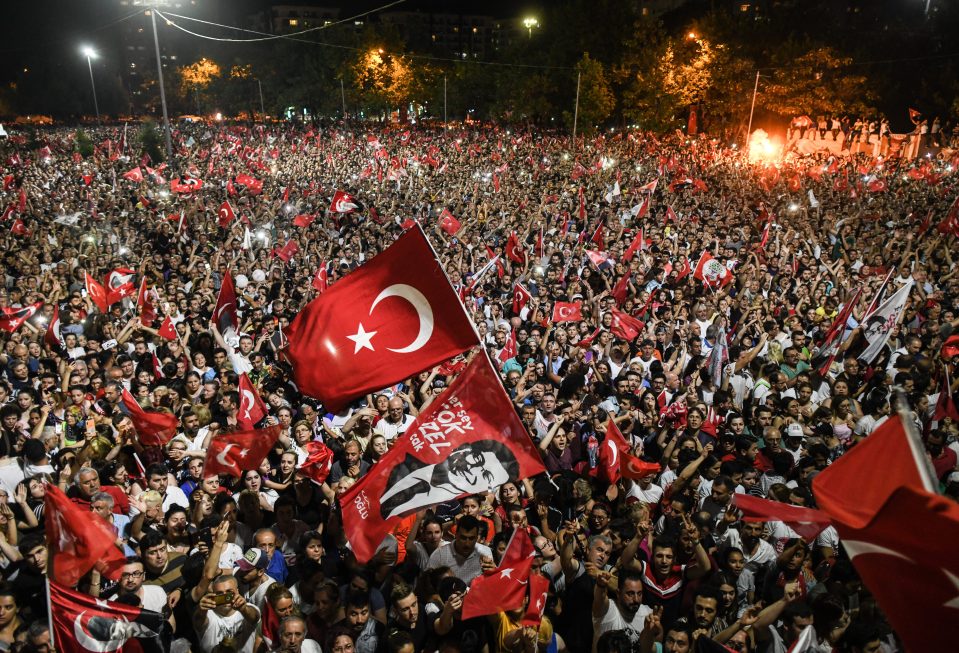  Tens of thousands gathered in Istanbul to celebrate the victory - which was a major blow to President Erdogan's party