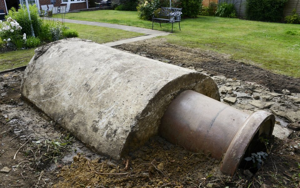  The family, who have lived in the house in Ashford, Kent, were told by workmen that something unusual had been uncovered