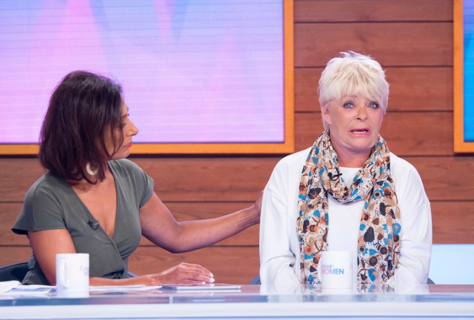  Panellist Saira Khan comforted a distressed Crissy Rock on today's Loose Women