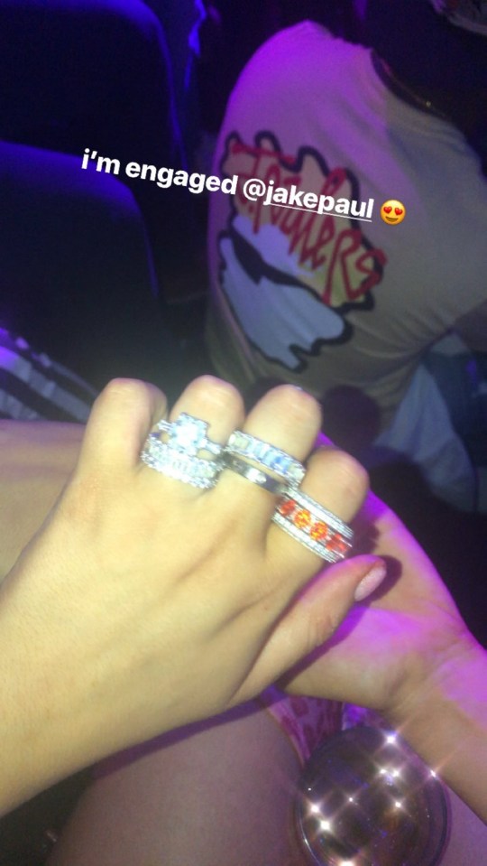  Tana showed off her engagement ring on social media