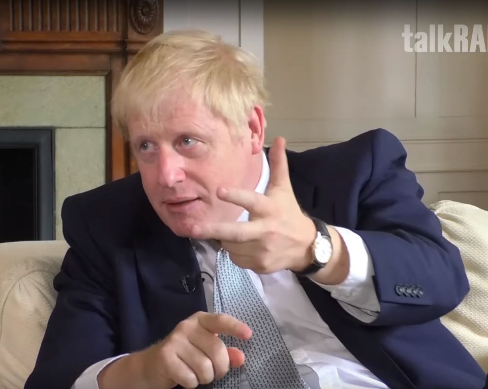 Boris Johnson shrugged off rumours that an old picture of the couple was put out – and insisted he doesn’t easily get angry