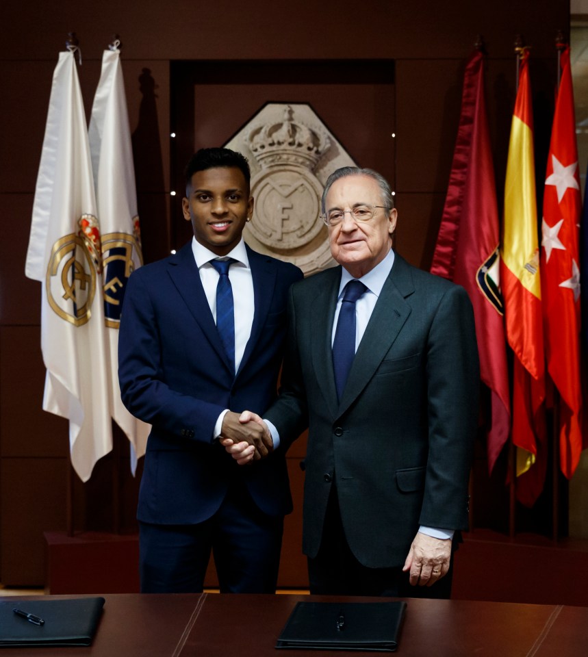  Real Madrid's club president Florentino Perez expects big things from Rodrygo after a £40m outlay