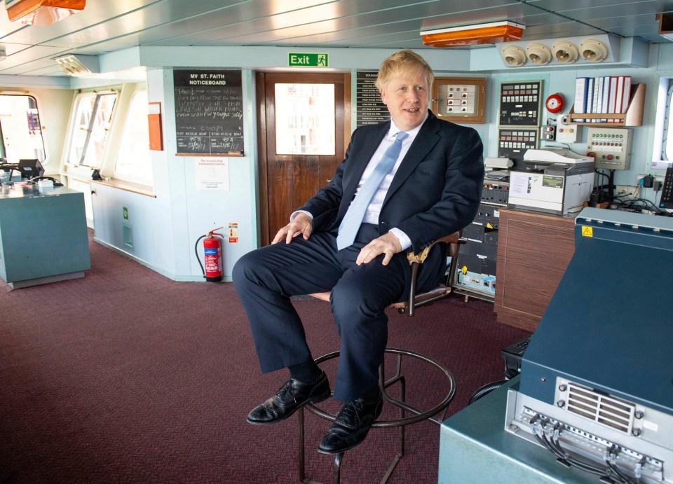  Boris appeared to have a fresh pair of socks on today